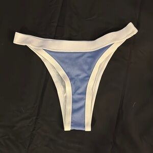 Blue and White Bikini Bottom